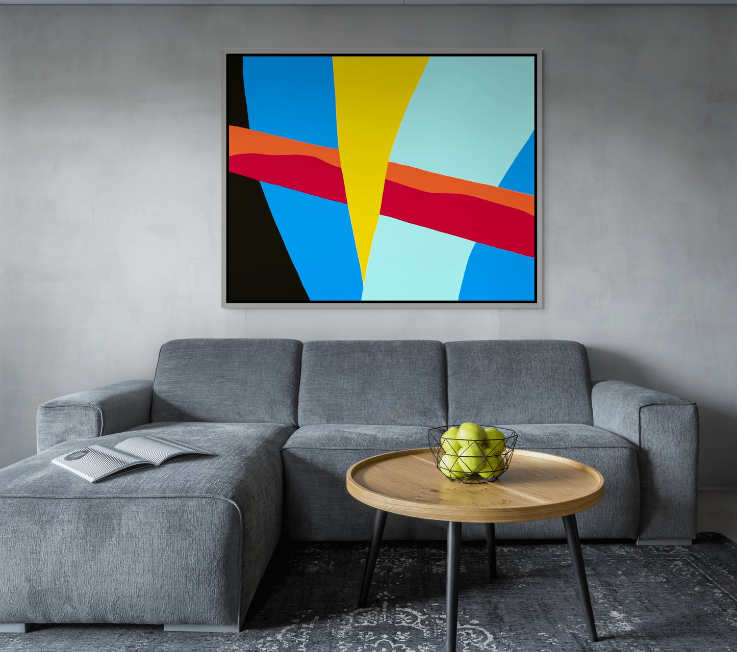 Sharp Yellow, 48" x 60"